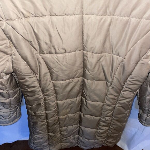 Excelled Collection Women’s Hooded Coat Size XL Beige Outdoor Going Out Party - Picture 12 of 12